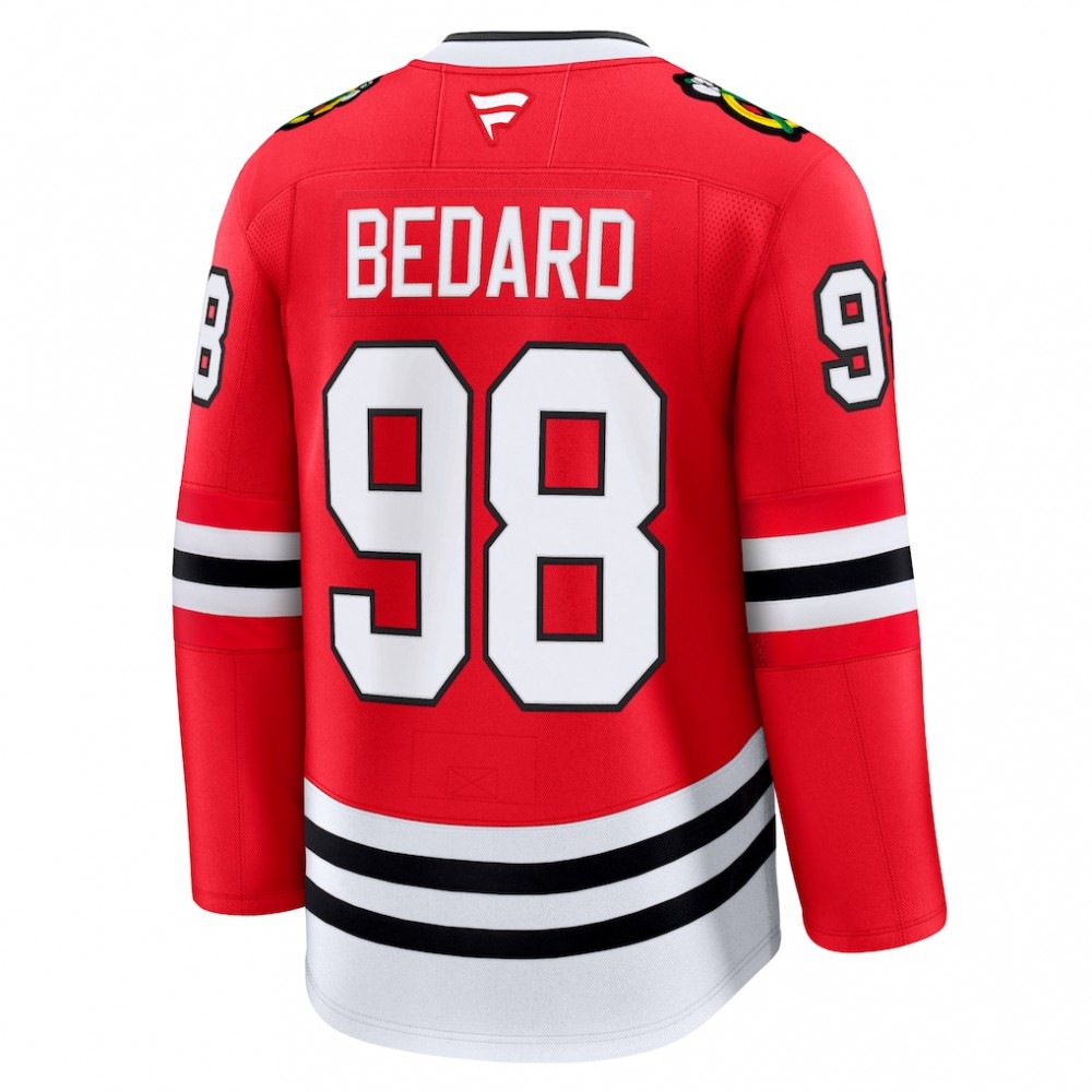 Connor Bedard Chicago Blackhawks Home Premium Jersey - Red-Pro Kit Vault | Brand New 26/27 Sports Jerseys